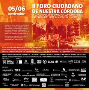 Comienza el II Foro Ciudadano de Nuestra Córdoba