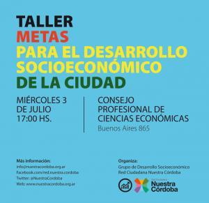 Taller sobre metas para el Desarrollo Socioeconómico de la ciudad